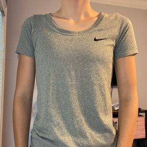 Nike dri-fit workout shirt! Size small; grey color; great condition